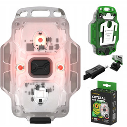 Armytek Latarka Crystal Pro Green Białe Czerwone Rowerowa