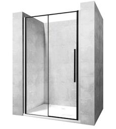 Drzwi prysznicowe szerokość 90 cm czarne profile Solar