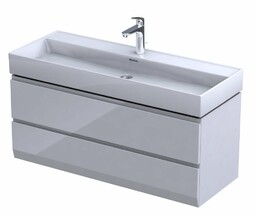 Oristo Brylant szafka z umywalką wisząca 119x50x45 biały