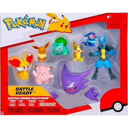 Pokémon Battle Figure 8-pack - Fennekin, Clefairy, Eevee,
