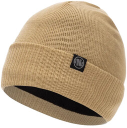 Pit Bull Czapka Zimowa Beanie Small Logo Piaskowy