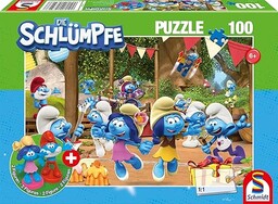 Schmidt Spiele 56523 Smerfy, impreza z motywem smerfów,