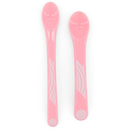 Twistshake, Zestaw Łyżeczek dziecięcych, 4m+, Różowe