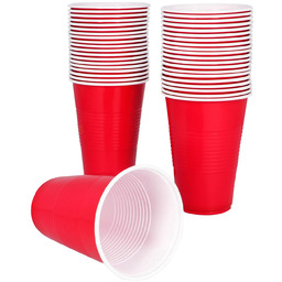Boland 30868 czerwone kubki wielokrotnego użytku, zestaw 40
