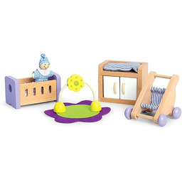 Hape E3459 Baby''s Room - Wooden Dolls House