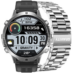 SMARTWATCH męski GRAVITY POŁĄCZENIA KOMPAS BAROMETR CHAT AI