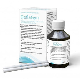 DEFLAGYN Zestaw wyrobów medycznych: żel dopochwowy 150 ml