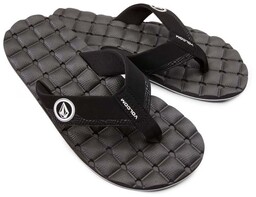 japonki VOLCOM - Recliner Sndl Black White (BWH)
