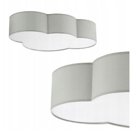 Lampa sufitowa chmurka szara Cloud do sypialni 4xE27