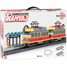 Tramwaj Elektryczny Z Klocków Kolejka Na Baterie 724el.