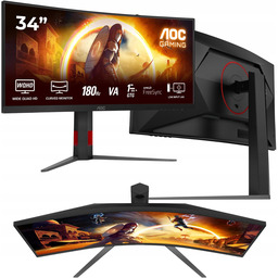 Zakrzywiony Monitor Aoc U34G4 34" 180Hz Curved Fast