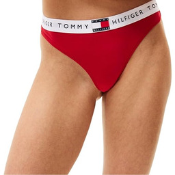 Tommy Hilfiger Damskie stringi Classic z logo, czerwone