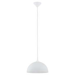 Lampa wisząca zwis szklana ALBERT mleczny biały śr.