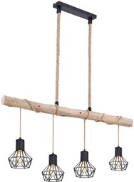 LAMPA wisząca PRISKA 54017-4HH Globo skandynawska OPRAWA belka