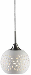 Lampa wisząca nowoczesna LOHALS Stalowy/Biały 102288 - Markslojd