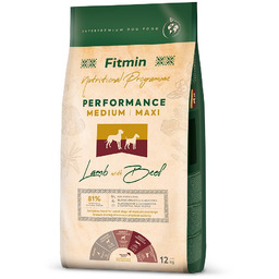 FITMIN Medium Maxi Performance Lamb&Beef 12kg
