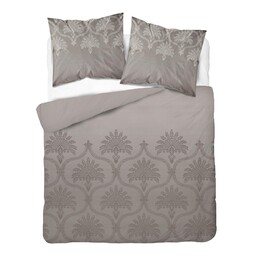 Detexpol Pościel bawełniana 180x200 szara beżowa w orientalny