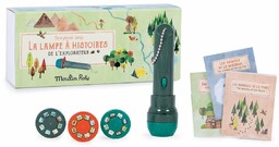 Moulin Roty Latarka projektor z książeczkami Odkrywca