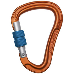 Karabinek wspinaczkowy SINGING ROCK Bora Screw orange/blue
