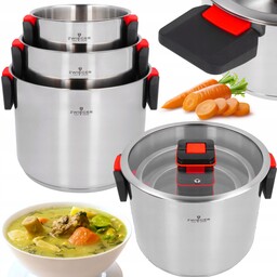 Zestaw 3 Garnków Z Pokrywką Zwieger Kompact Ze