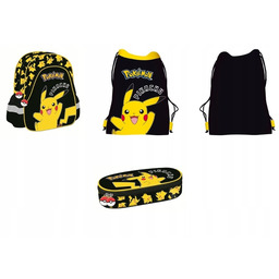 Plecak Przedszkolny Pokemon Pikachu Worek Piórnik St.majewski