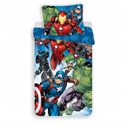 Pościel 140x200 Marvel Iron Man Kapitan Ameryka Hulk