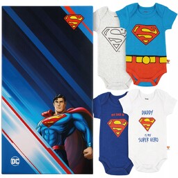 4x Body Dla Chłopca Superman 100 % Bawełna