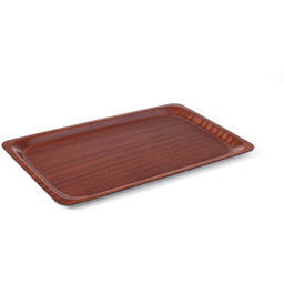 Taca antypoślizgowa drewniana, mahoń 530x325mm GN1