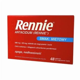 Rennie Antacidum, 48 tabletek (INPHARM)