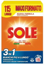 Sole - Proszek do prania 3w1 (5,75 kg