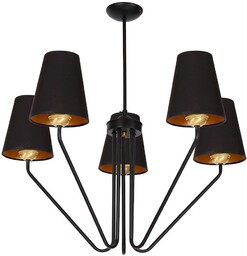 MILAGRO MLP4913 Żyrandol VICTORIA BLACK 5xE27