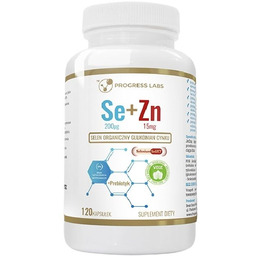 PROGRESS LABS Selen organiczny 200 jednostek + Glukonian