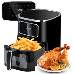 Frytkownica beztłuszczowa Air fryer 5 l czarna Mpm