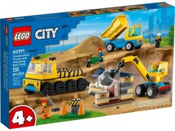 LEGO City 60391 Ciężarówki i dźwig z kulą