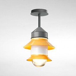 Zewnętrzna lampa sufitowa MARSET Santorini, IP65, musztardowy