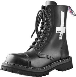 glany STEADY''S - 10 dziurek, czarne / KRZYŻ