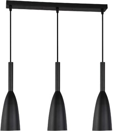 Lampa wisząca Solin wisząca 3xE27 czarna LP-181/3L BK