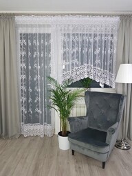 Komplet balkonowy z gipiurą 30cm Biała Szer 400