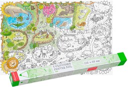Monumi Kolorowanka Podłogowa XXL - ZOO - Edukacja