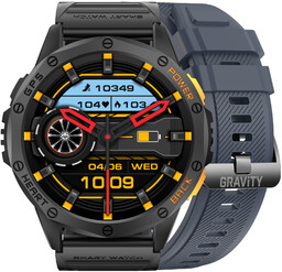 Męski Smartwatch z GPS Sportowy, AMOLED, Rozmowy Bluetooth