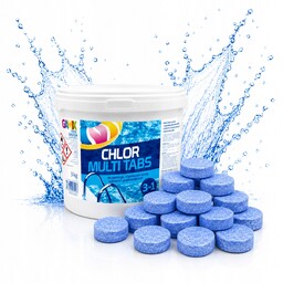 Chlor Multi Tabletka 200g 3w1 3kg Chemia Basenowa