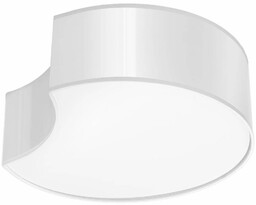 Lumes Biały okrągły plafon sufitowy - S741-Pinia