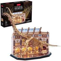 CUBIC FUN Puzzle 3D LED Natural Museum Brachiozaur