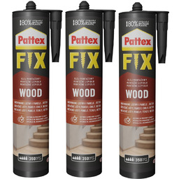 Klej montażowy PATTEX Fix Drewno, 3 szt. -