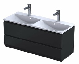 Oristo Brylant szafka z umywalką wisząca 119x50x45 czarny