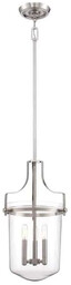 Lampa Hampton wisząca Penn Station szczotkowany nikiel QZ-PENN-STATION-M-BN
