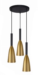 Lampa wisząca Solin wisząca talerz 3xE27 złota LP-181/3P
