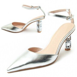 Montevita Buty Na Obcasie Festshoe10 Srebrny