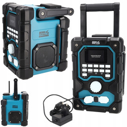 Radio Budowlane Dedra akumulatorowe Zasilacz 230V bluetooth Usb