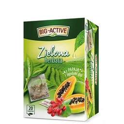 Big-Active herbata Zielona z Papają i Jagodami Goi